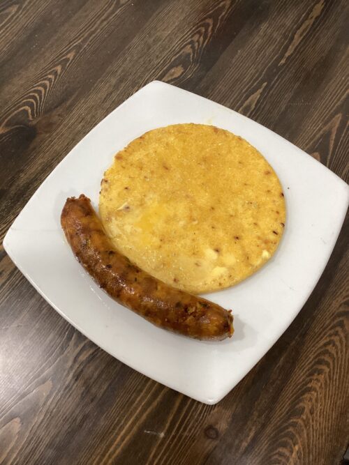 Arepa Con Chorizo