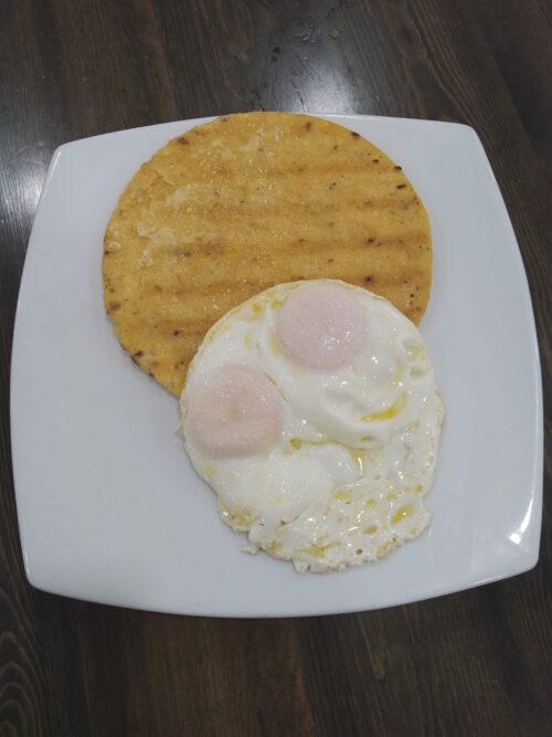 Arepa con huevo