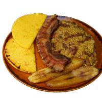 Calentado con Chicharron