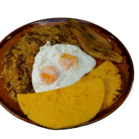 Calentado con Huevos Fritos