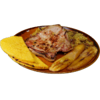 Calentado Con Cerdo a la Plancha