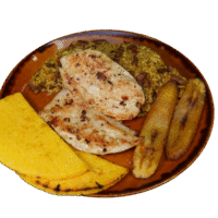 Calentado Con Pollo a la Plancha