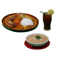 Combo Crema de Mariscos y Chicharrón