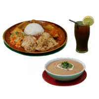 Combo Crema de Mariscos y Pollo a la Plancha