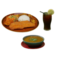 Combo Frijoles Con Chuleta De Pescado